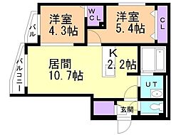 間取図画像 2LDK