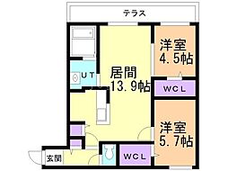 間取図画像 2LDK