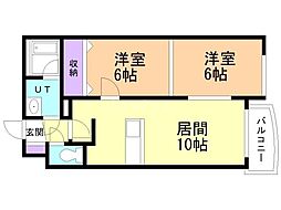 間取図画像 2LDK