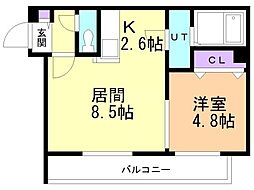 札幌市営東西線 西18丁目駅 徒歩15分 4階/-