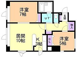 間取図画像 2LDK