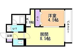 間取図画像 1LDK