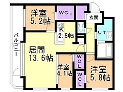 間取図画像 3LDK