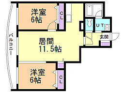 間取図画像 2LDK