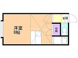 アルジャンテ桑園B ワンルームの間取図画像