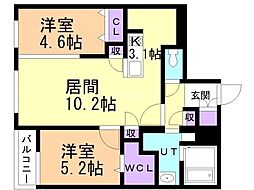 間取図画像 2LDK
