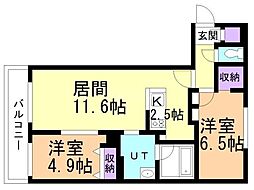 間取図画像 2LDK