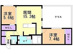 間取図画像 2LDK
