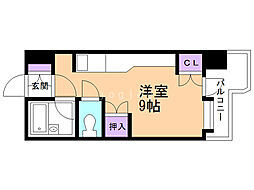 サンシャイン・シティー21 ワンルームの間取図画像