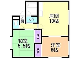 コート・717 2LDKの間取図画像