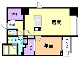 プライムメゾン大通公園 701 7階1LDKの間取り