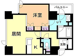 プライムメゾン南2条 1LDKの間取図画像