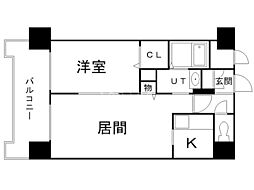ジェルソミーナ北円山 1LDKの間取図画像