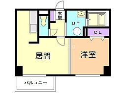 ナンディーヌトレーズ 1LDKの間取図画像