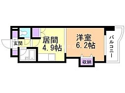 クラシックハイム 1DKの間取図画像