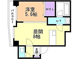 ステージ大通 1LDKの間取図画像
