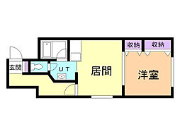 トネックス 1DKの間取図画像
