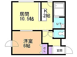 リトルポケット 1LDKの間取図画像