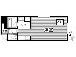 アイビーパレス31 ワンルームの間取図画像