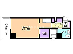 TEADA北4条 1Kの間取図画像