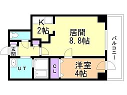 インボイス札幌レジデンス 1LDKの間取図画像
