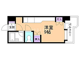 サンシャイン・シティー21 ワンルームの間取図画像