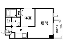 札幌レジデンス知事公館 1LDKの間取図画像