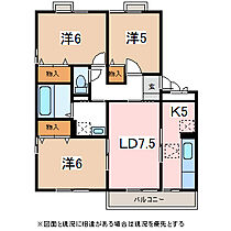 エクセレントガーデンARUGA　A  ｜ 長野県松本市並柳３丁目（賃貸アパート3LDK・2階・67.15㎡） その2