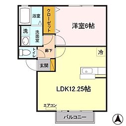 コリーヌ寿 1LDKの間取図画像