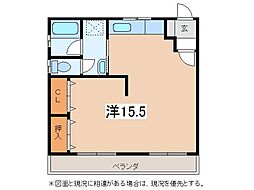 塩ノ崎ビル ワンルームの間取図画像