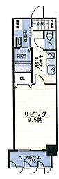 アーツ本庄 1Kの間取図画像
