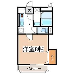 マリン・ラ・セーヌ 1Kの間取図画像