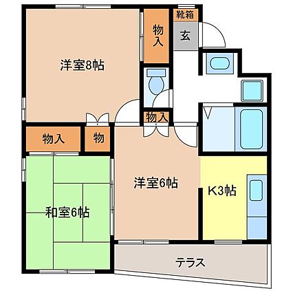 桜ケ岡イーストヴィレッジＢ_間取り_0