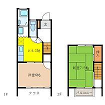 長野県長野市大字稲葉90-2（賃貸タウンハウス2K・--・43.27㎡） その2