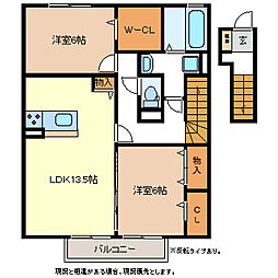 間取図画像 2LDK