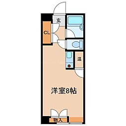 森ビル ワンルームの間取図画像