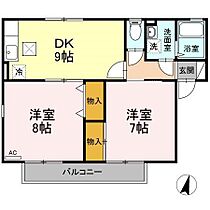 ボヌール丹波島　B  ｜ 長野県長野市丹波島１丁目723-2（賃貸アパート2DK・1階・53.84㎡） その2