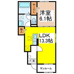 間取図画像 1LDK