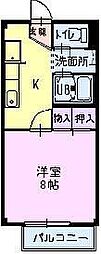 サープラスなおえ 1Kの間取図画像
