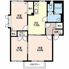 物件の間取り