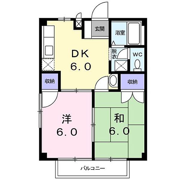 トラッド森口 ｜長野県松本市波田(賃貸アパート2DK・2階・40.04㎡)の写真 その2