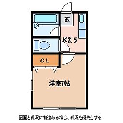 デュエル吉澤 1Kの間取図画像