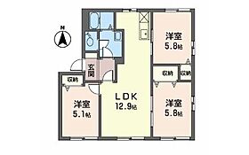 Prendre A  ｜ 長野県諏訪郡下諏訪町（賃貸アパート3LDK・1階・62.00㎡） その2