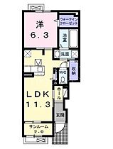 プランドールM  ｜ 長野県諏訪市大字四賀（賃貸アパート1LDK・1階・47.81㎡） その2