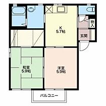 フォーレス・ナカス　B  ｜ 長野県諏訪市大字中洲（賃貸アパート2K・2階・43.54㎡） その2