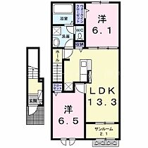 ユニコーンII  ｜ 長野県茅野市豊平（賃貸アパート2LDK・2階・63.03㎡） その2