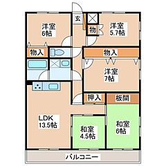 物件の間取り