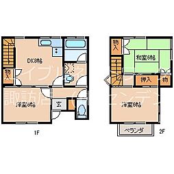 テラスハウスコーリン 3DKの間取図画像