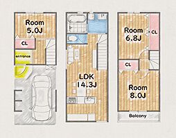 D3house王子町の土地画像