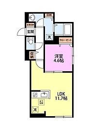 (仮称)川口市朝日2丁目AP 1LDKの間取図画像